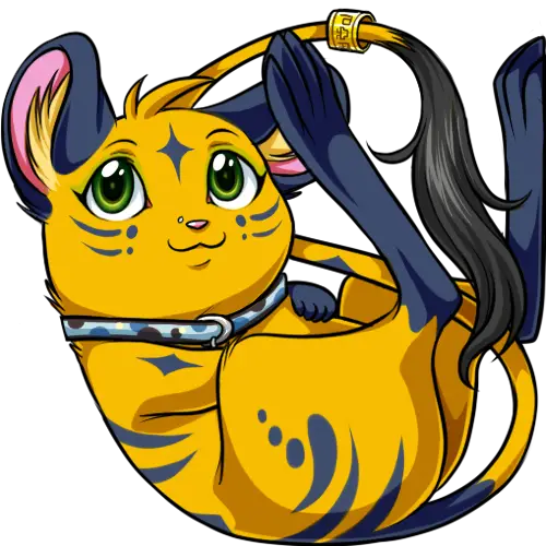 Cute Cartoon Cat Character