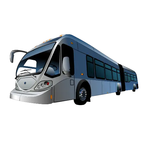 Modern Articulated Bus for Urban Transit