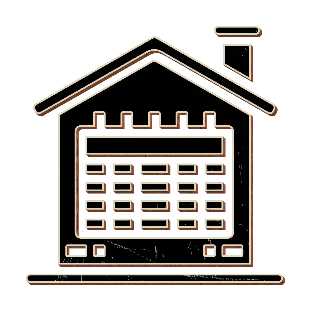Black Symbolic House Graphic