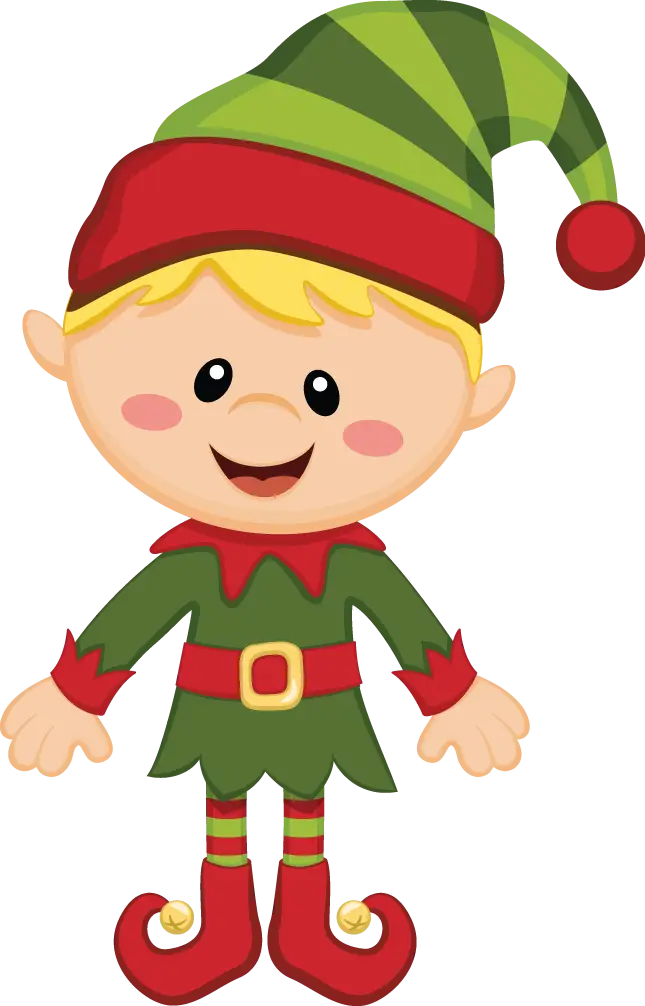 Cartoon Christmas Elf Illustration