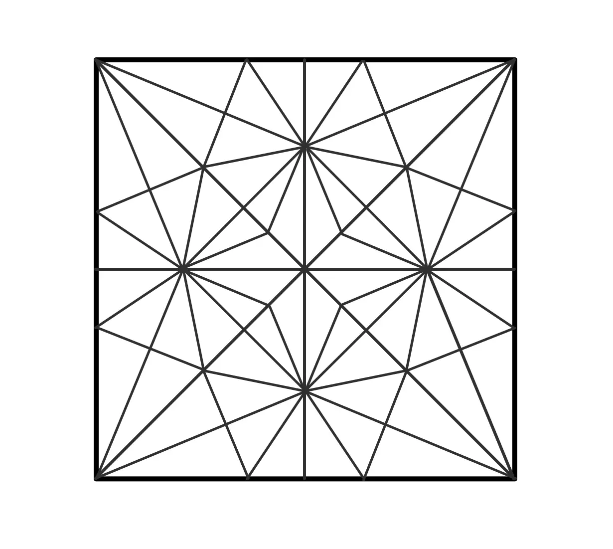 Geometric Pattern in Black and White