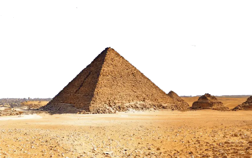 The Magnificent Great Pyramid of Giza in the Desert