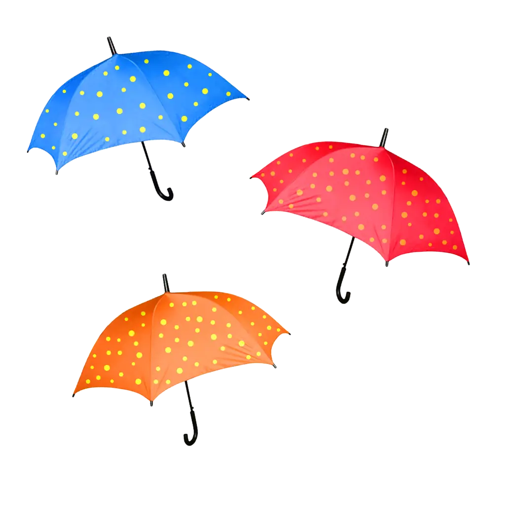 Colorful Polka Dot Umbrellas
