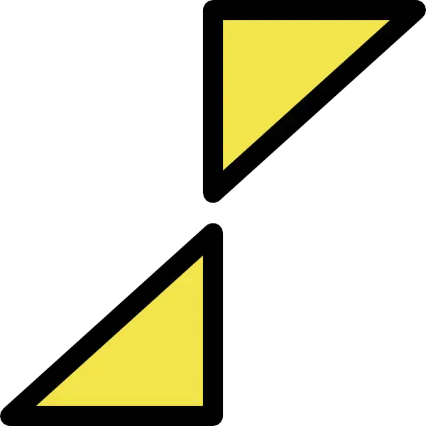 Abstract Yellow Triangles