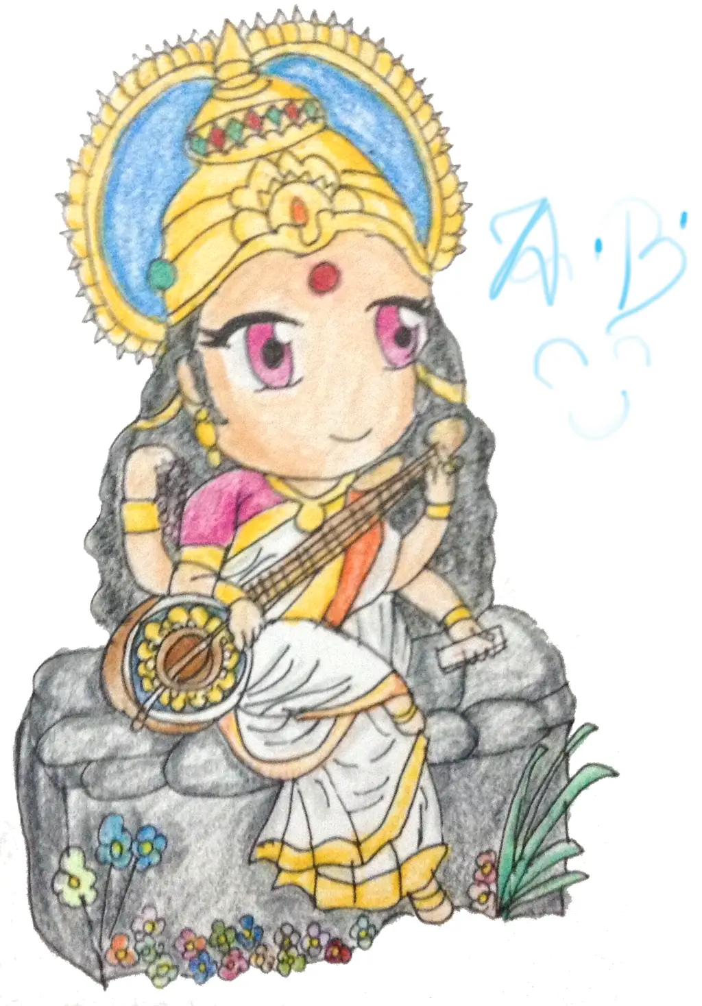 Cartoon Deity Drawing