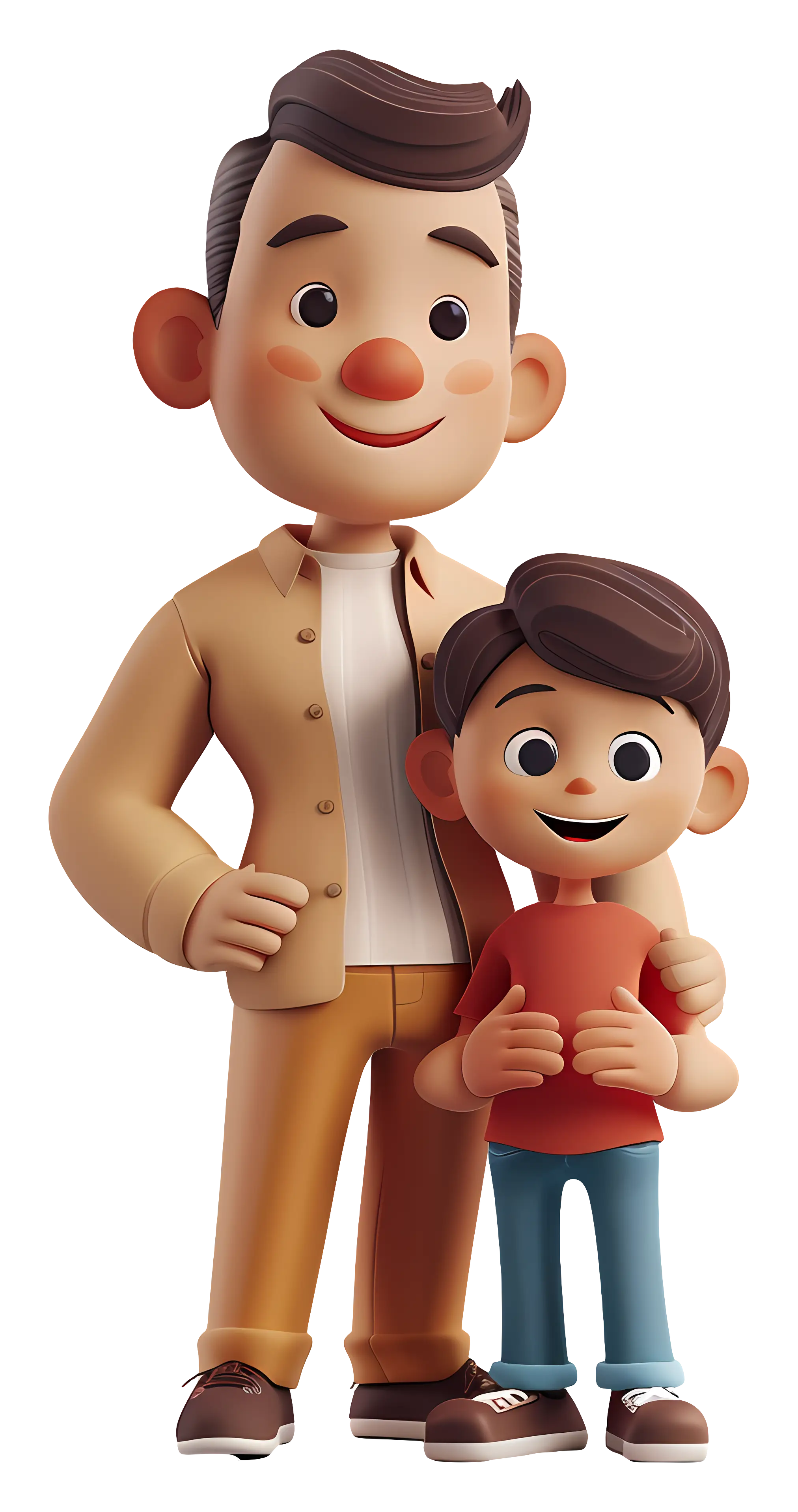 Father and Son Illustration