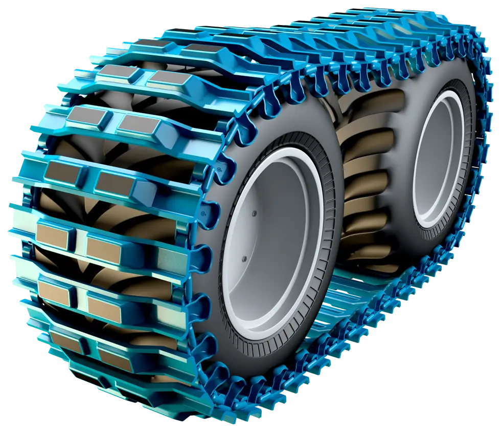 Mechanical Tank Tracks Illustration
