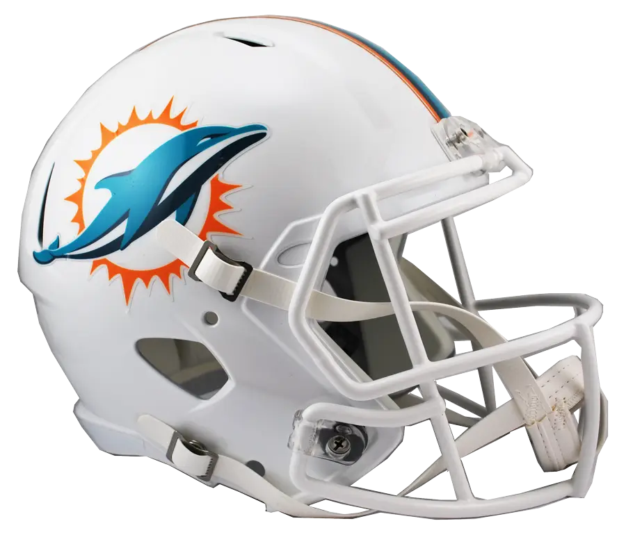 White Sports Helmet with Team Logo