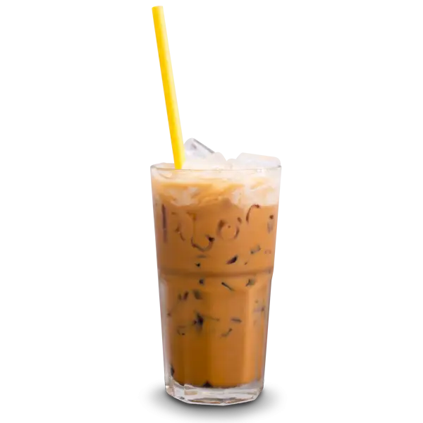 Iced Coffee with Straw