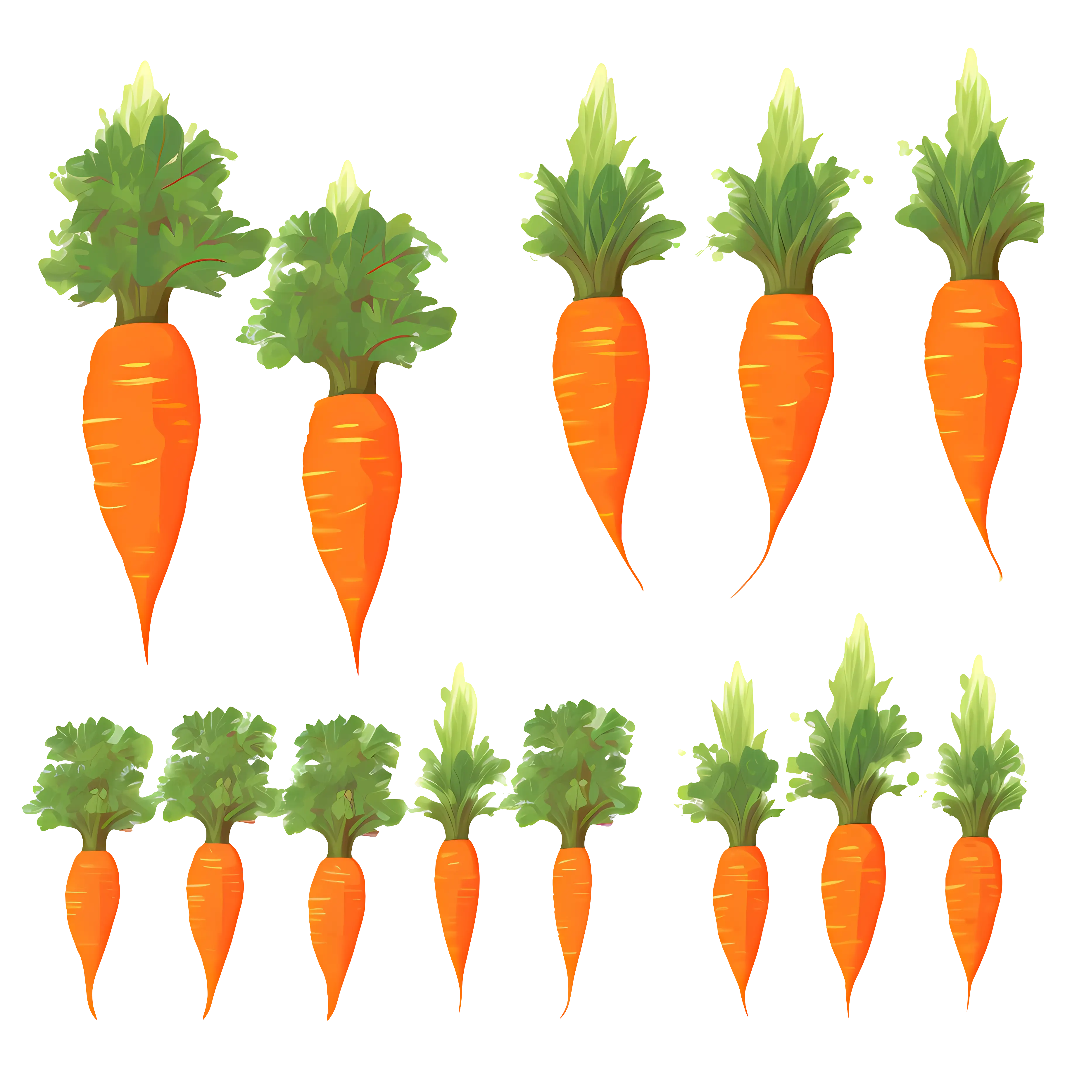 Fresh Carrots Illustration