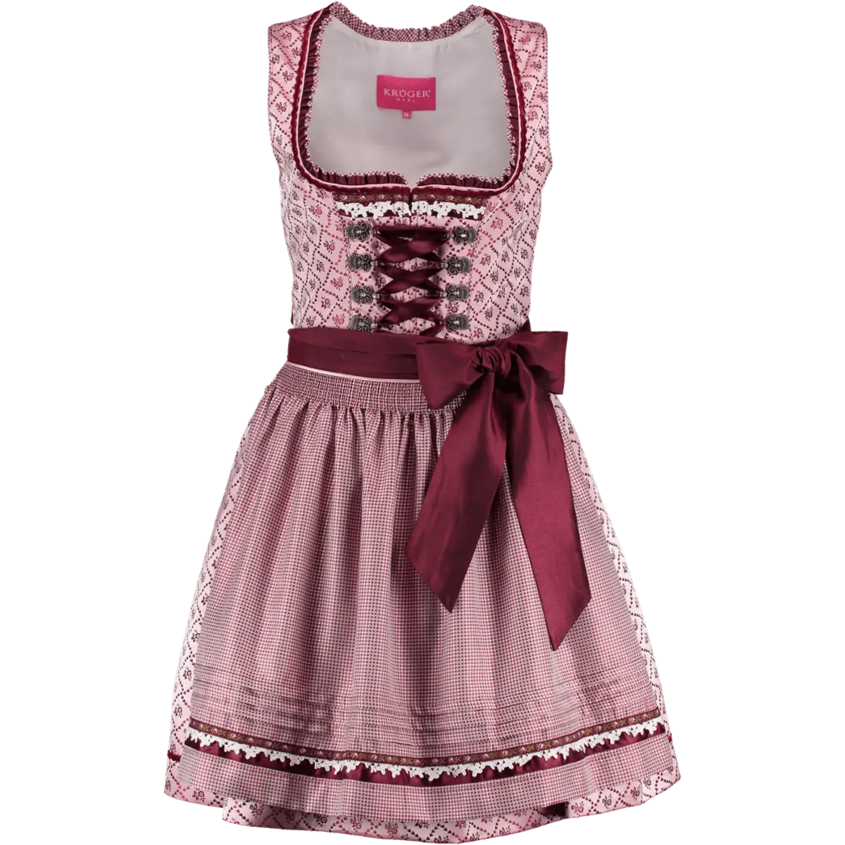 Pink Dirndl Dress for Traditional Celebrations