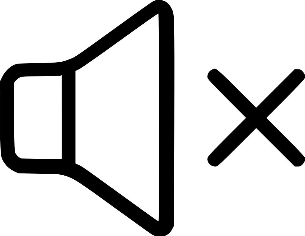 Mute Symbol for Audio Settings