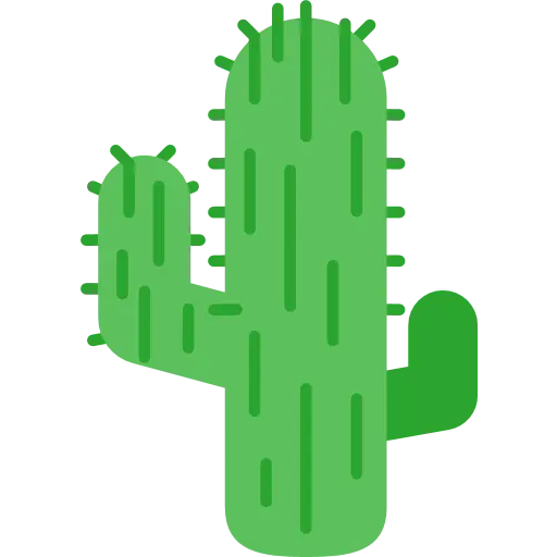 Green Cartoon Cactus Illustration