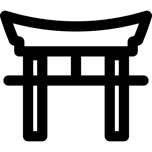 Japanese Torii Gate Icon Design