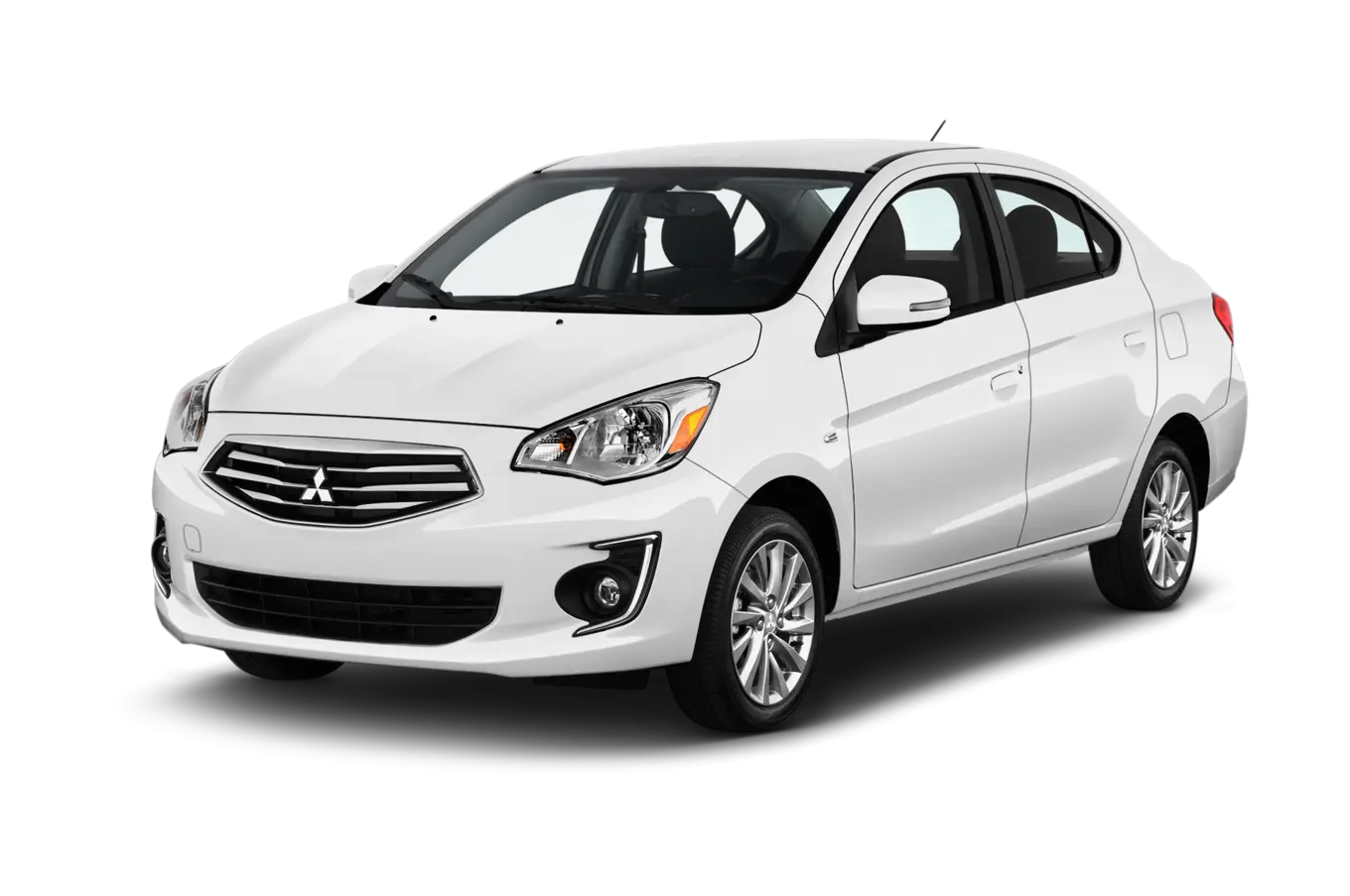 White Sedan Car with Modern Features