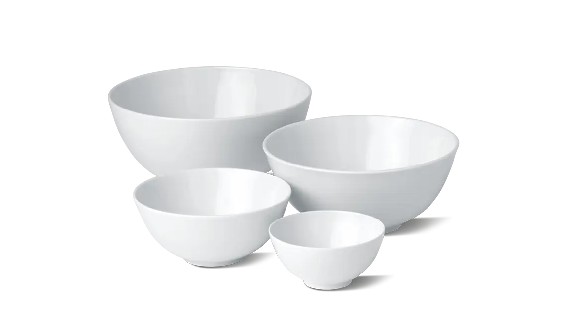 Set of White Bowls