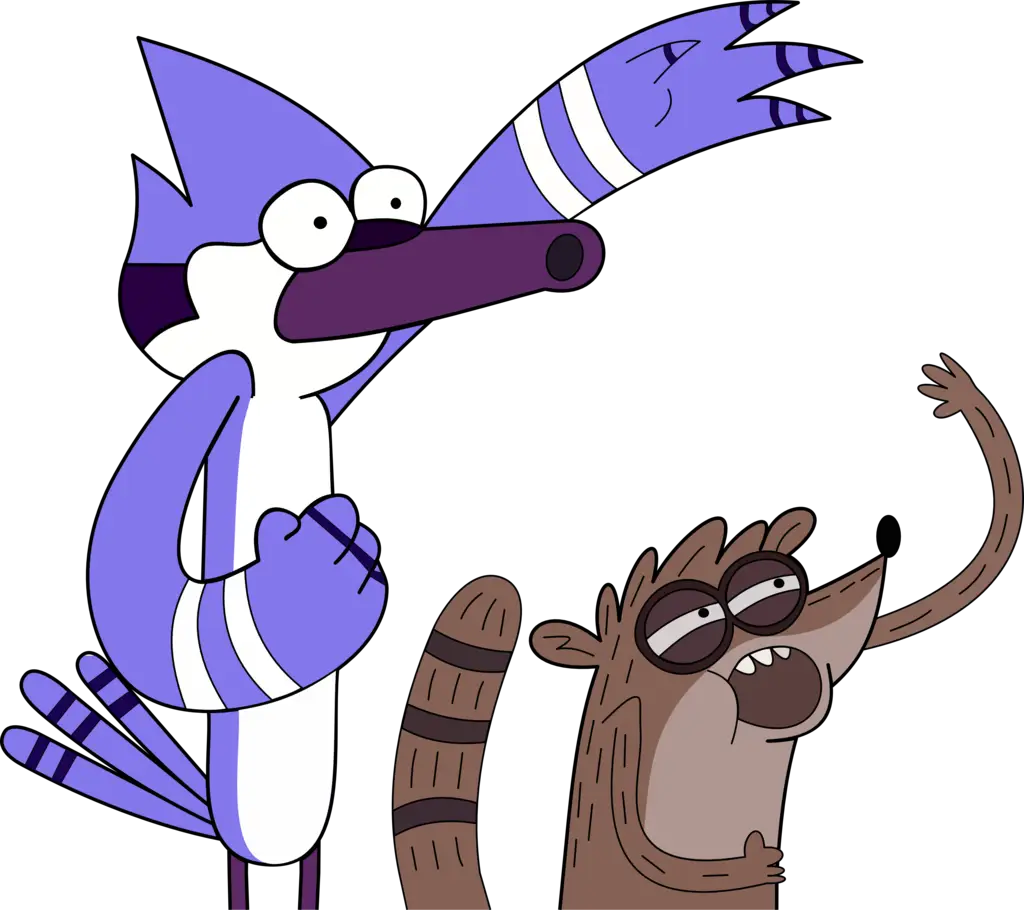 Mordecai and Rigby from Regular Show