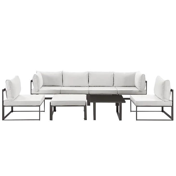 Modern White Furniture Set for Lounge Area