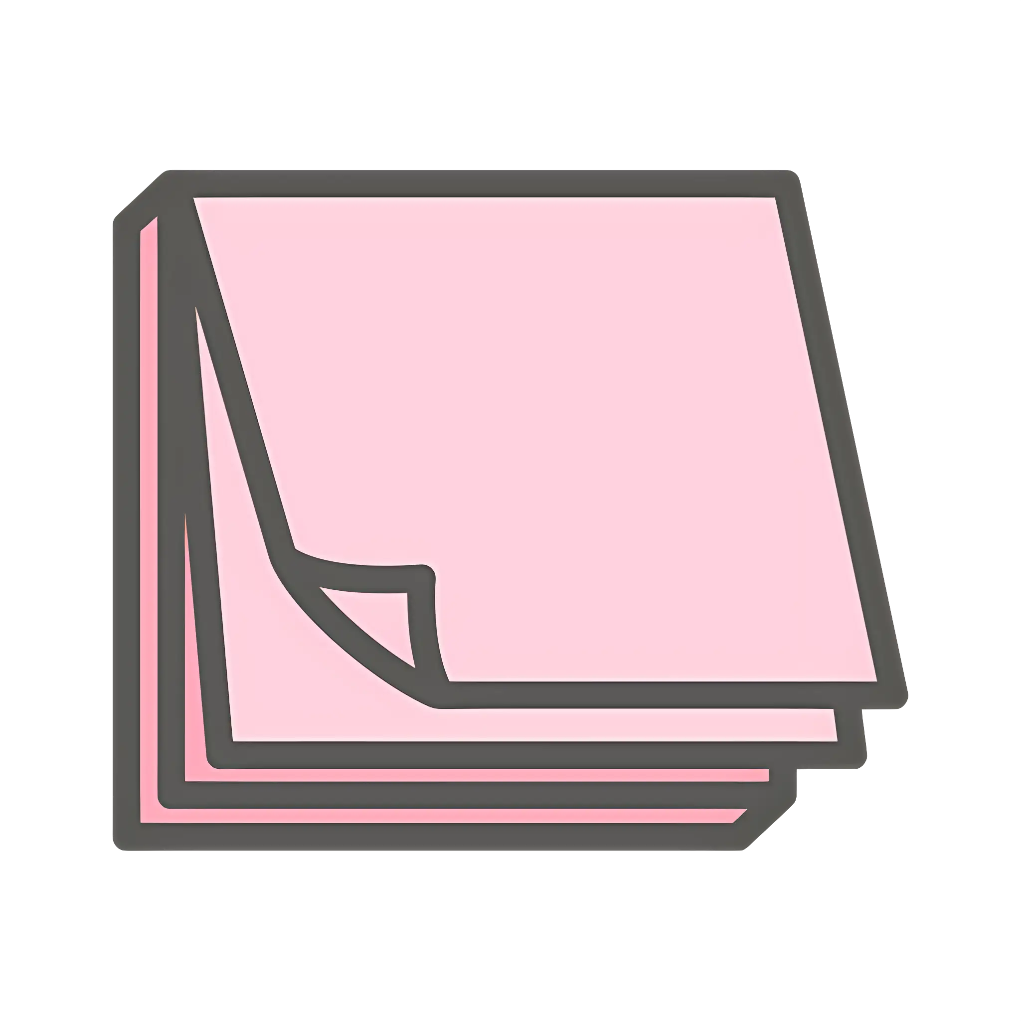 Pink Sticky Notes Stationery
