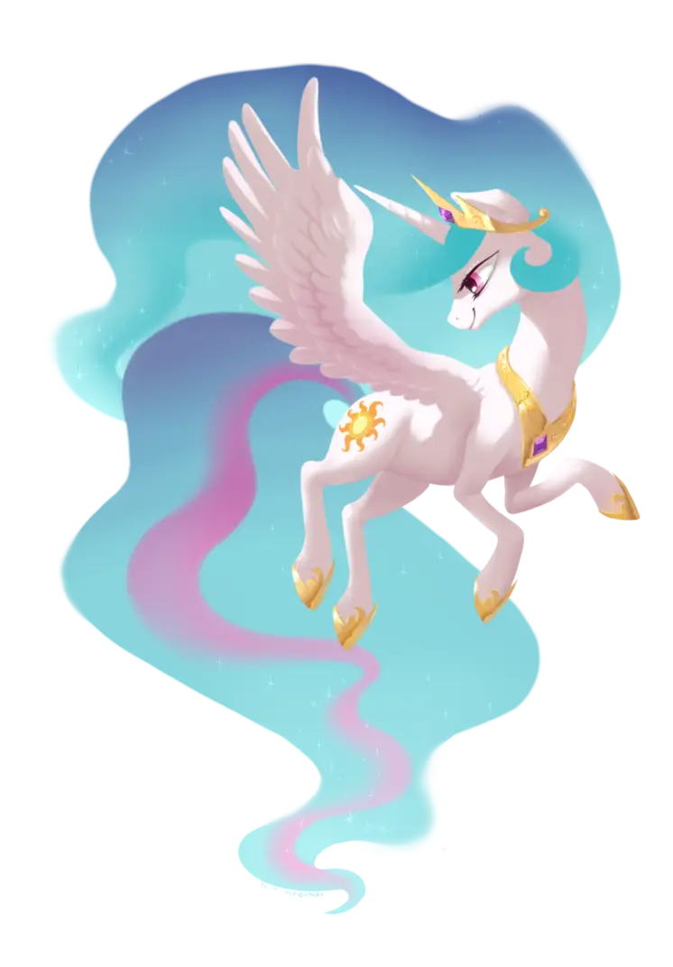 Winged Unicorn in Fantasy Style