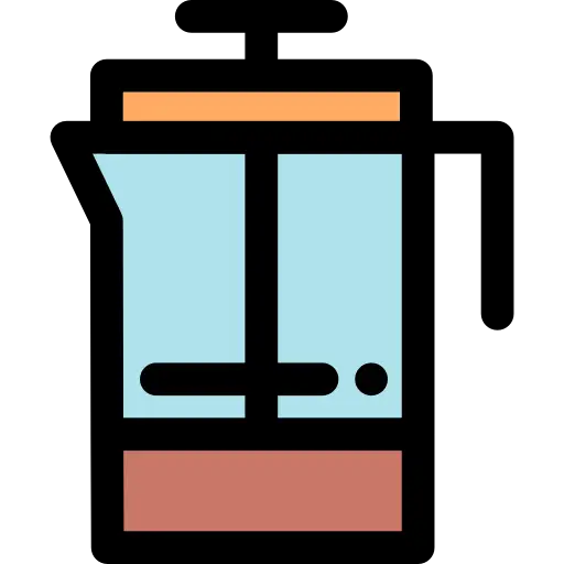 Colorful French Press Kitchen Icon
