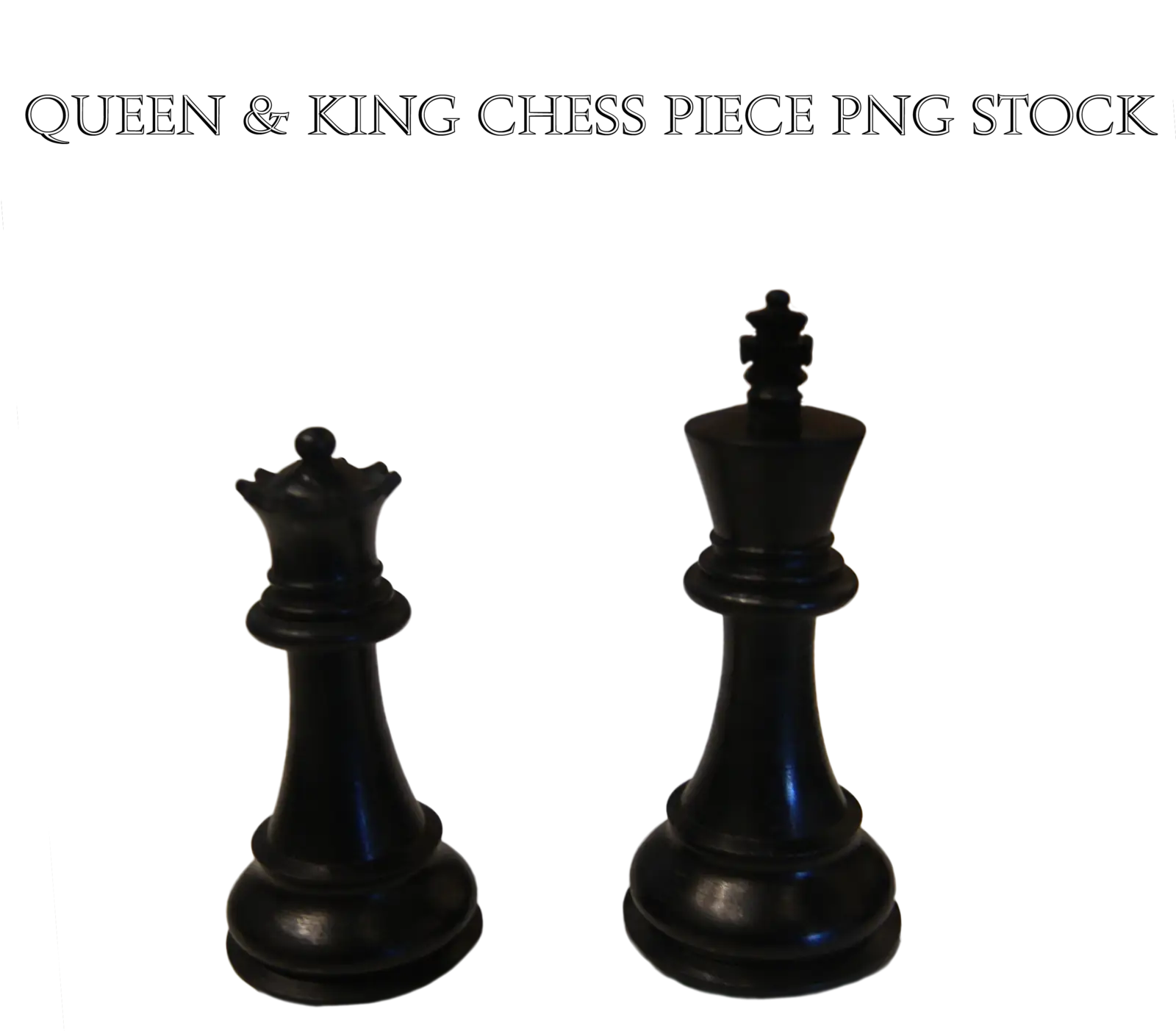 Queen and King Chess Pieces