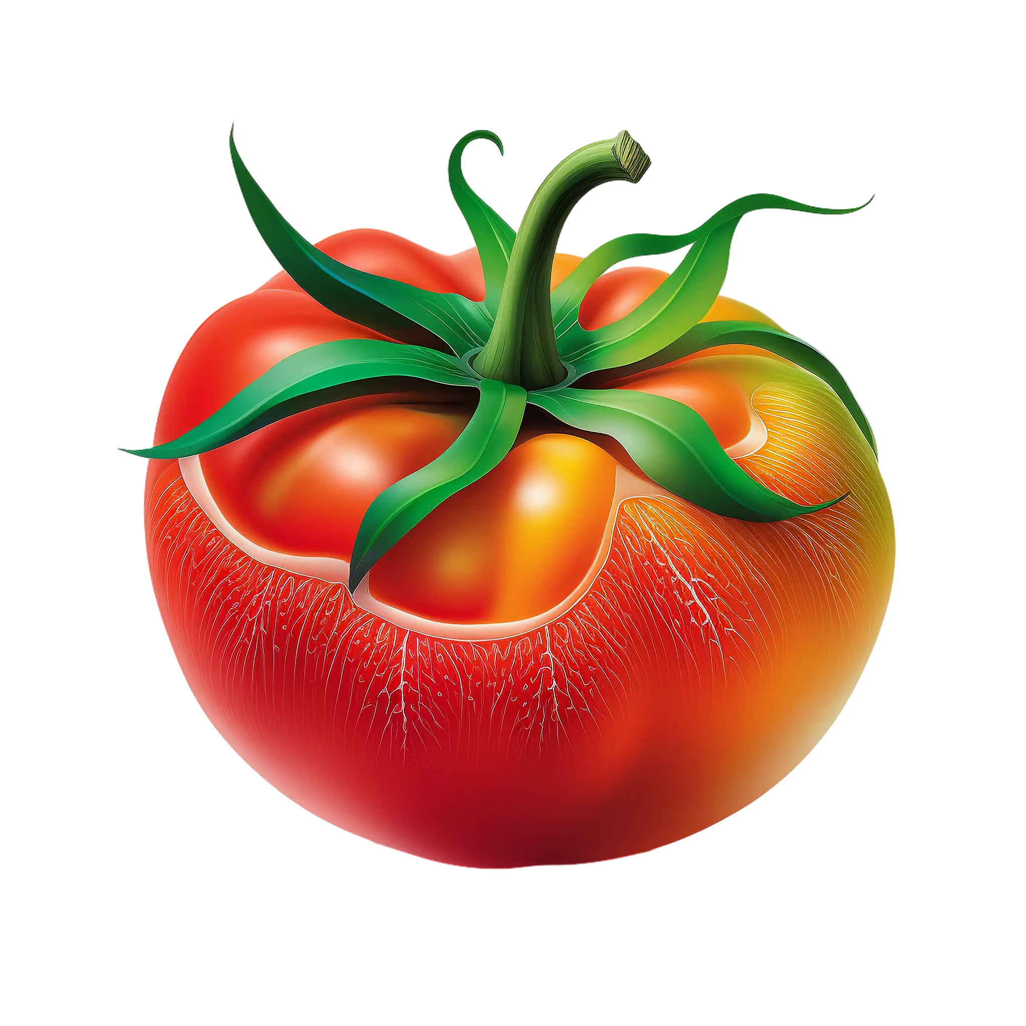Realistic Ripe Tomato Illustration