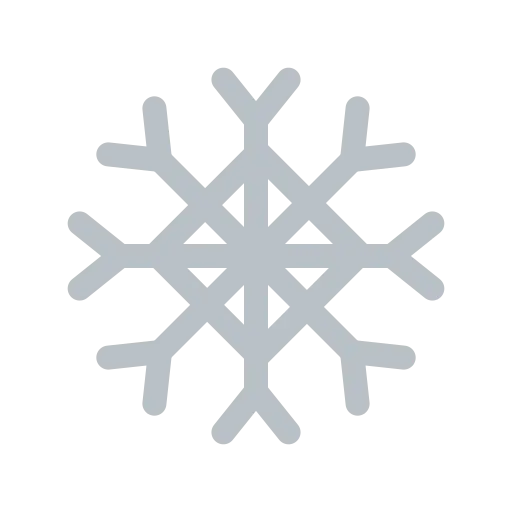Light Gray Minimalist Snowflake Symbol