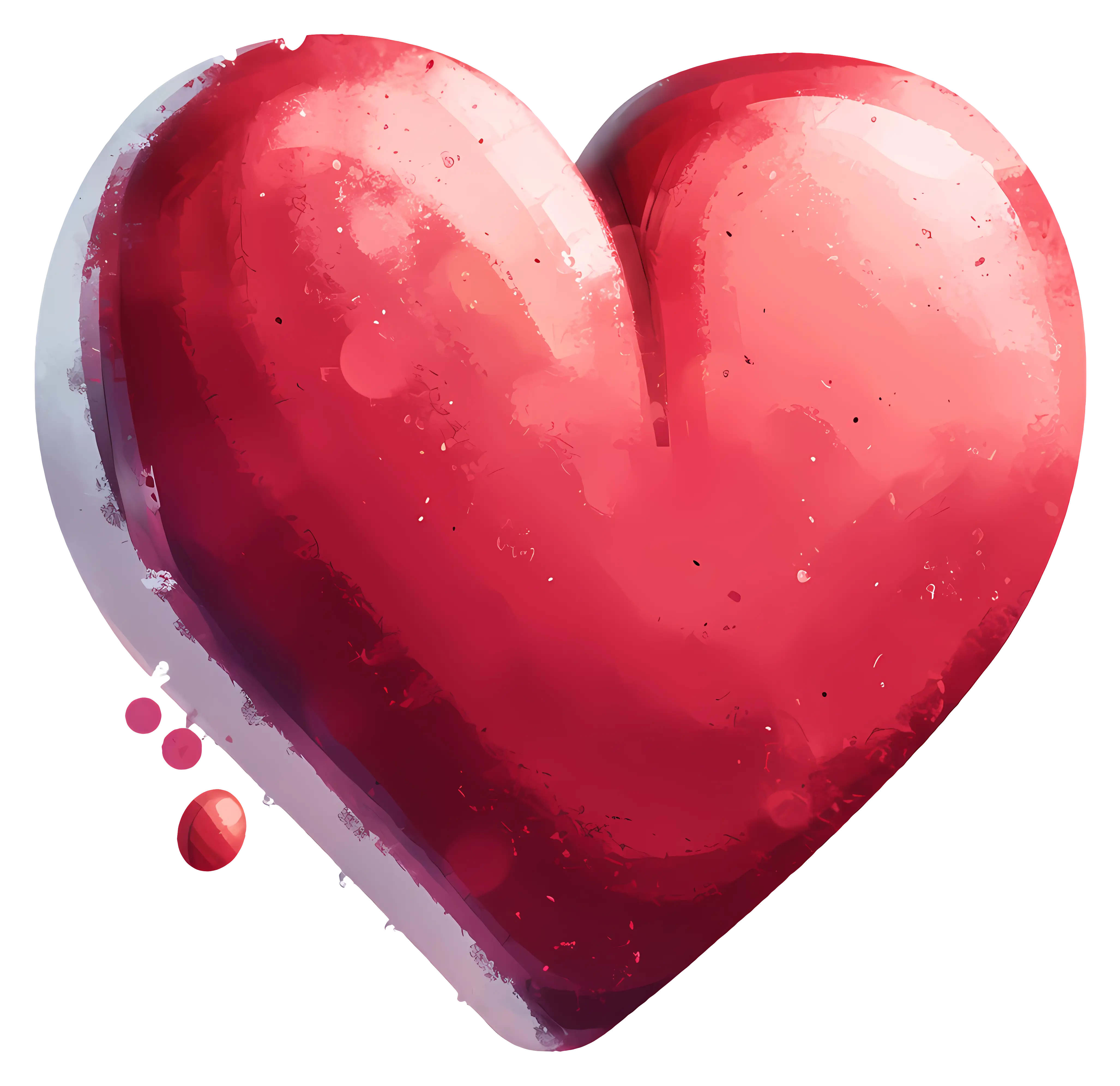Red Heart Illustration Symbolizing Love