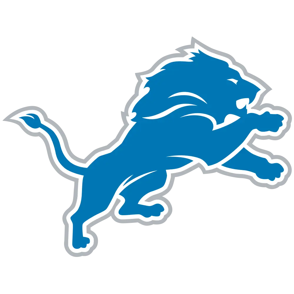Blue Lion Mascot Logo Illustration
