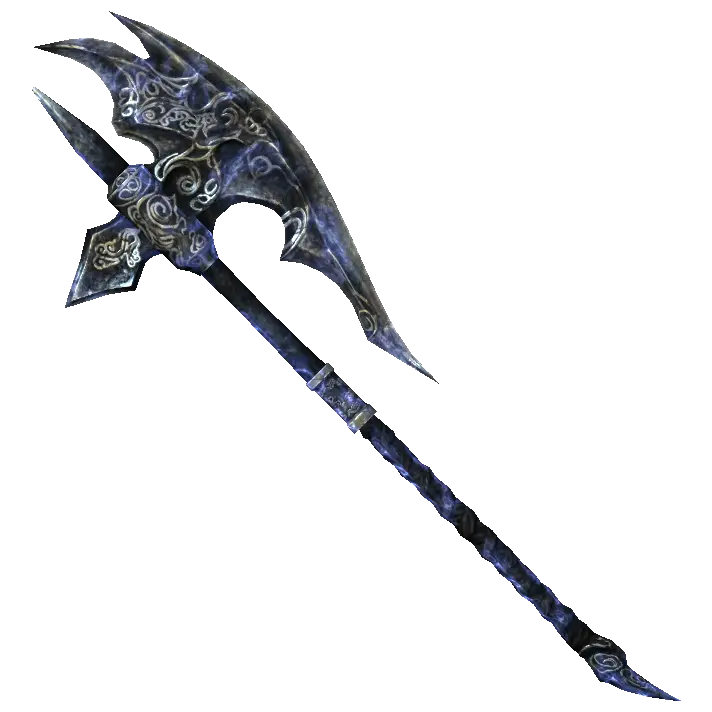 Decorative Battle Axe with Ornate Designs