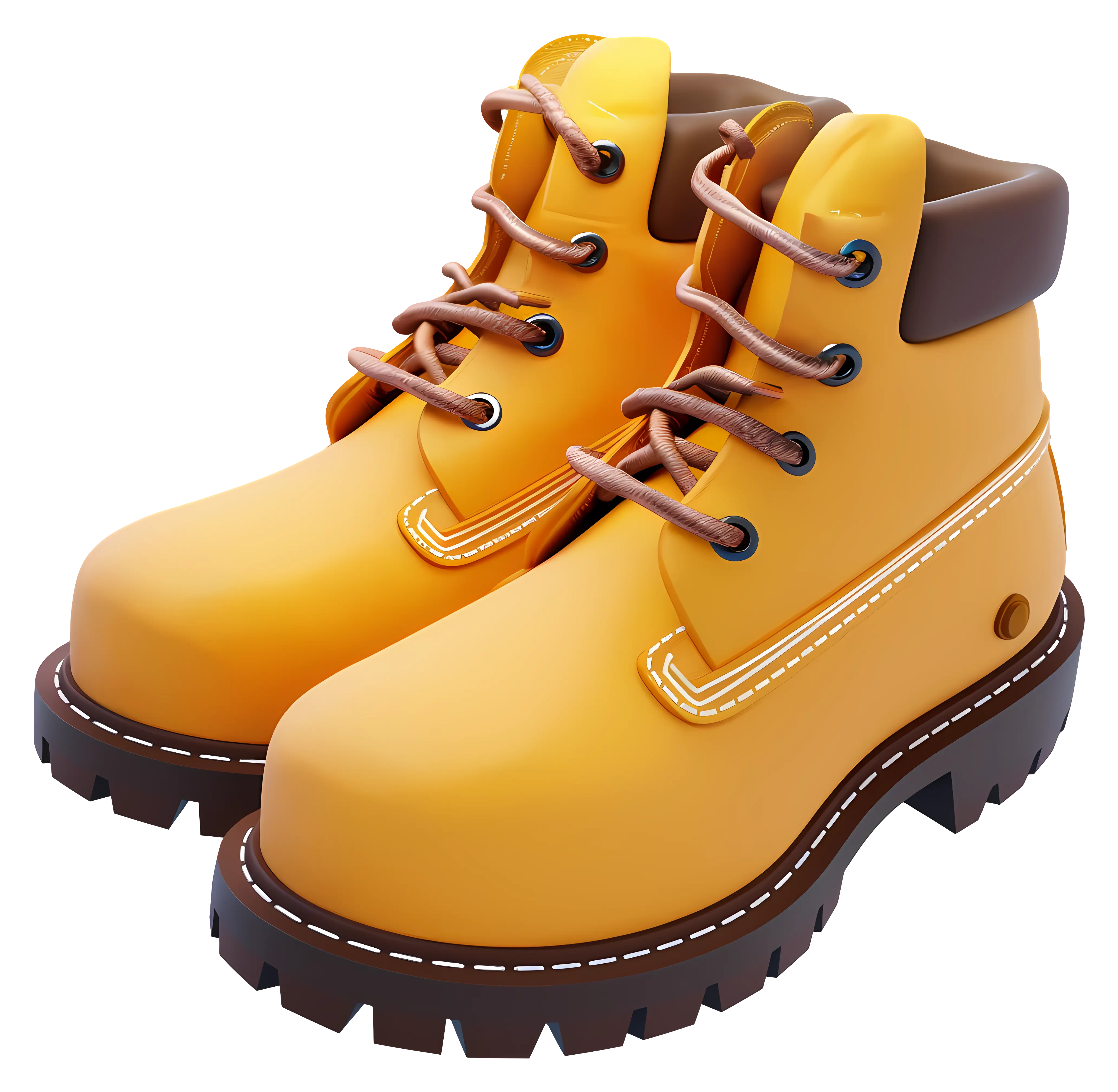 Yellow Outdoor Boots