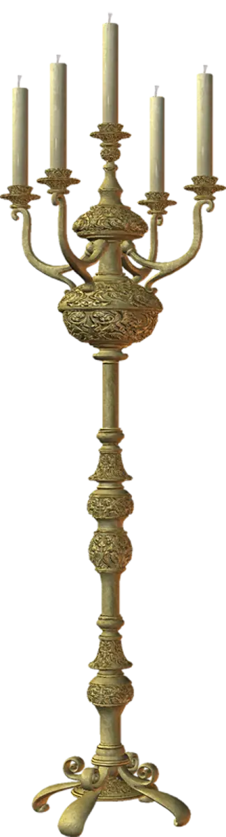 Ornate Golden Candelabra