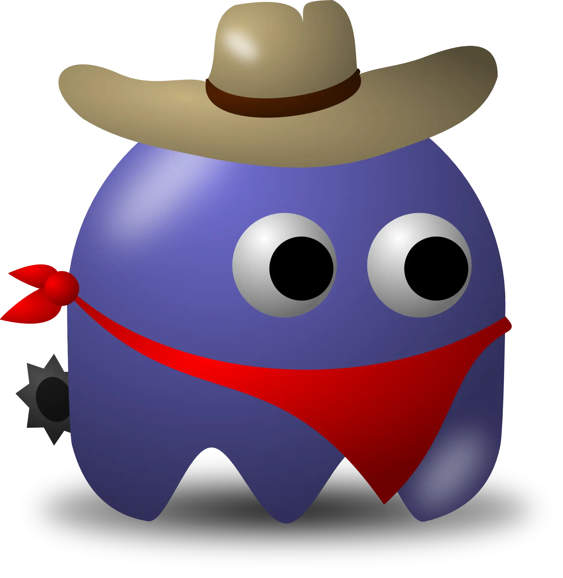 Cowboy Ghost Cartoon Character