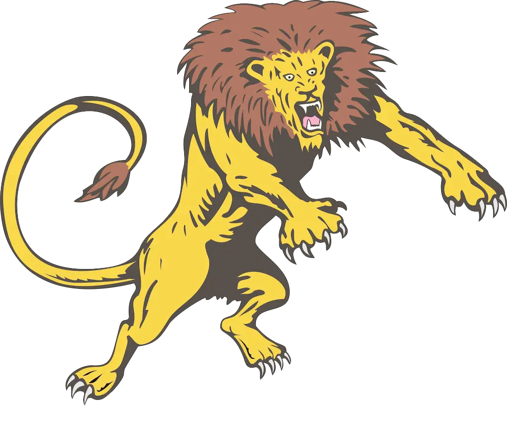 Fierce Roaring Lion