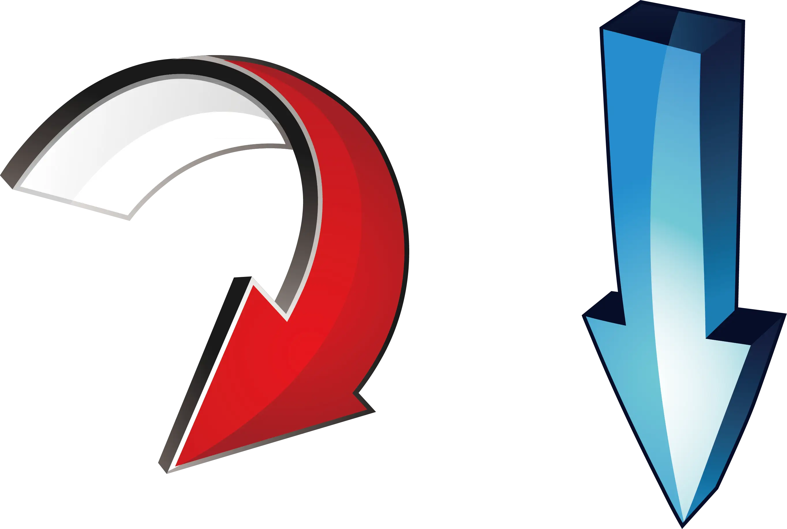 Red and Blue Arrows