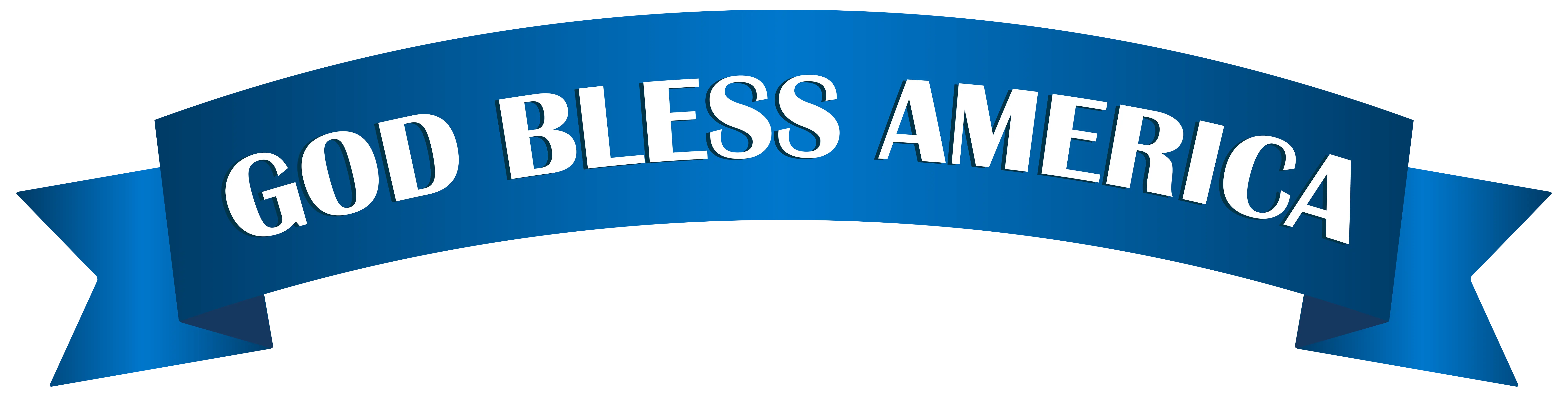 God Bless America Blue Ribbon Design