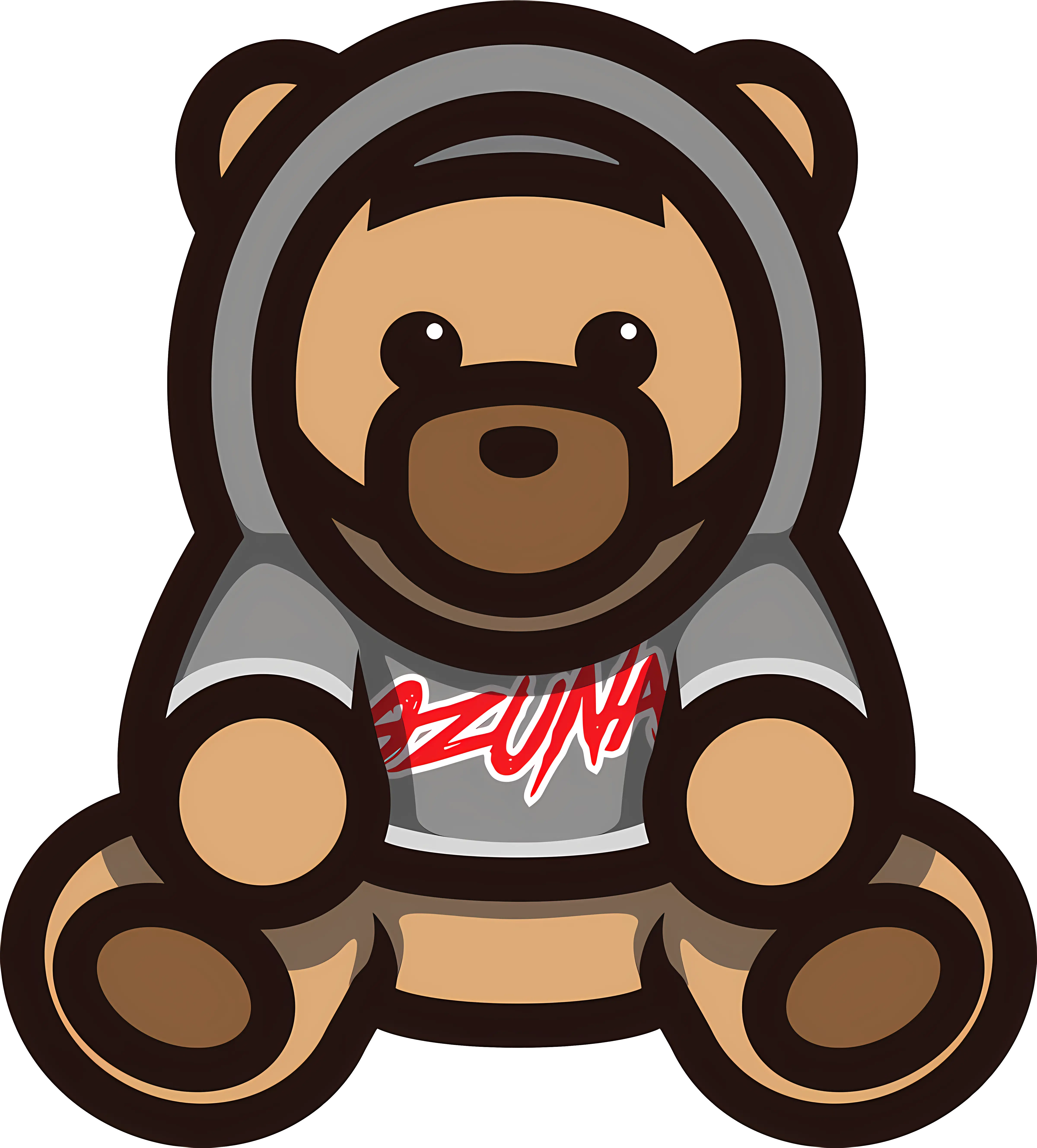 Cute Teddy Bear in Hoodie