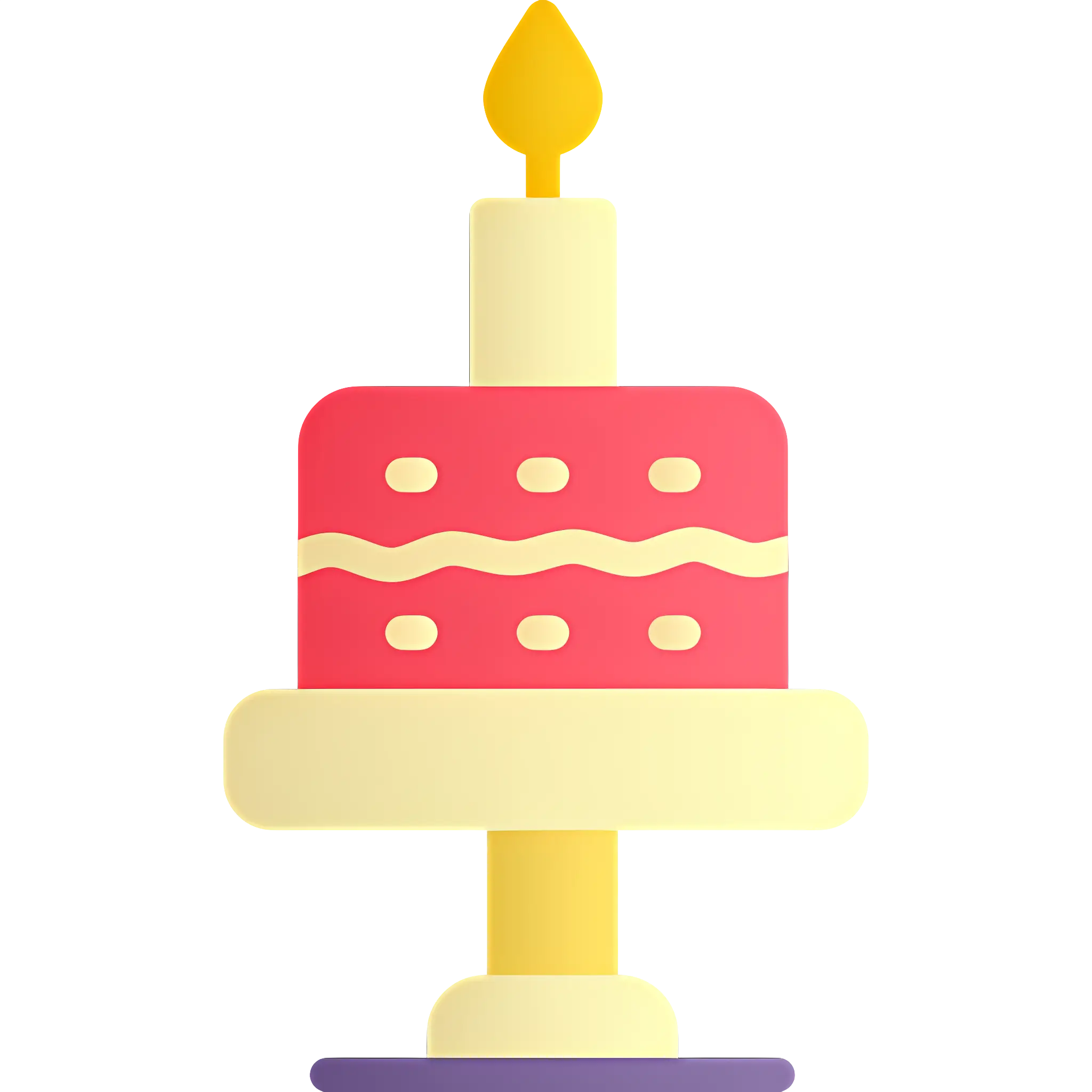 Birthday Cake with Candle