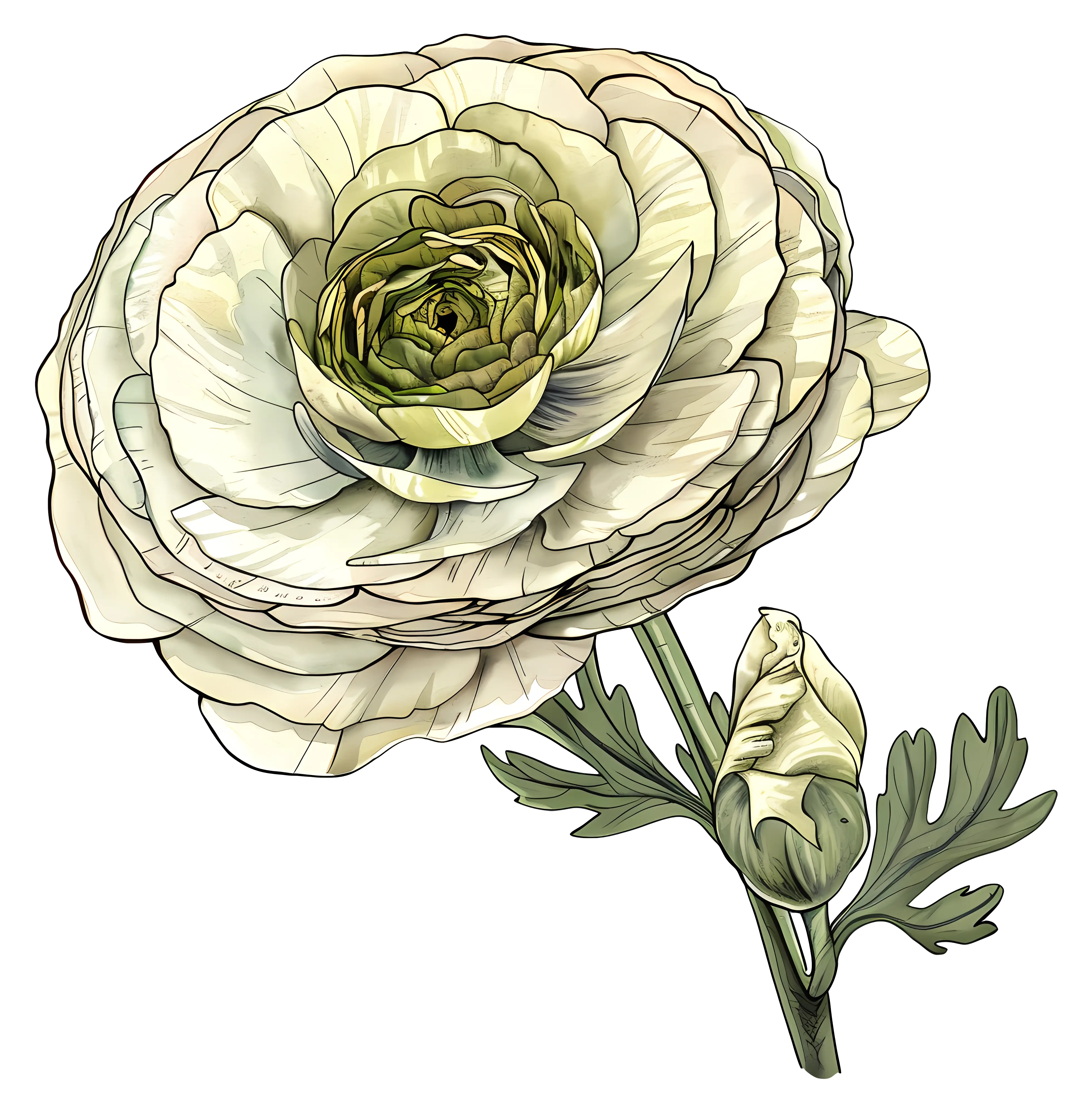 Detailed Flower Illustration