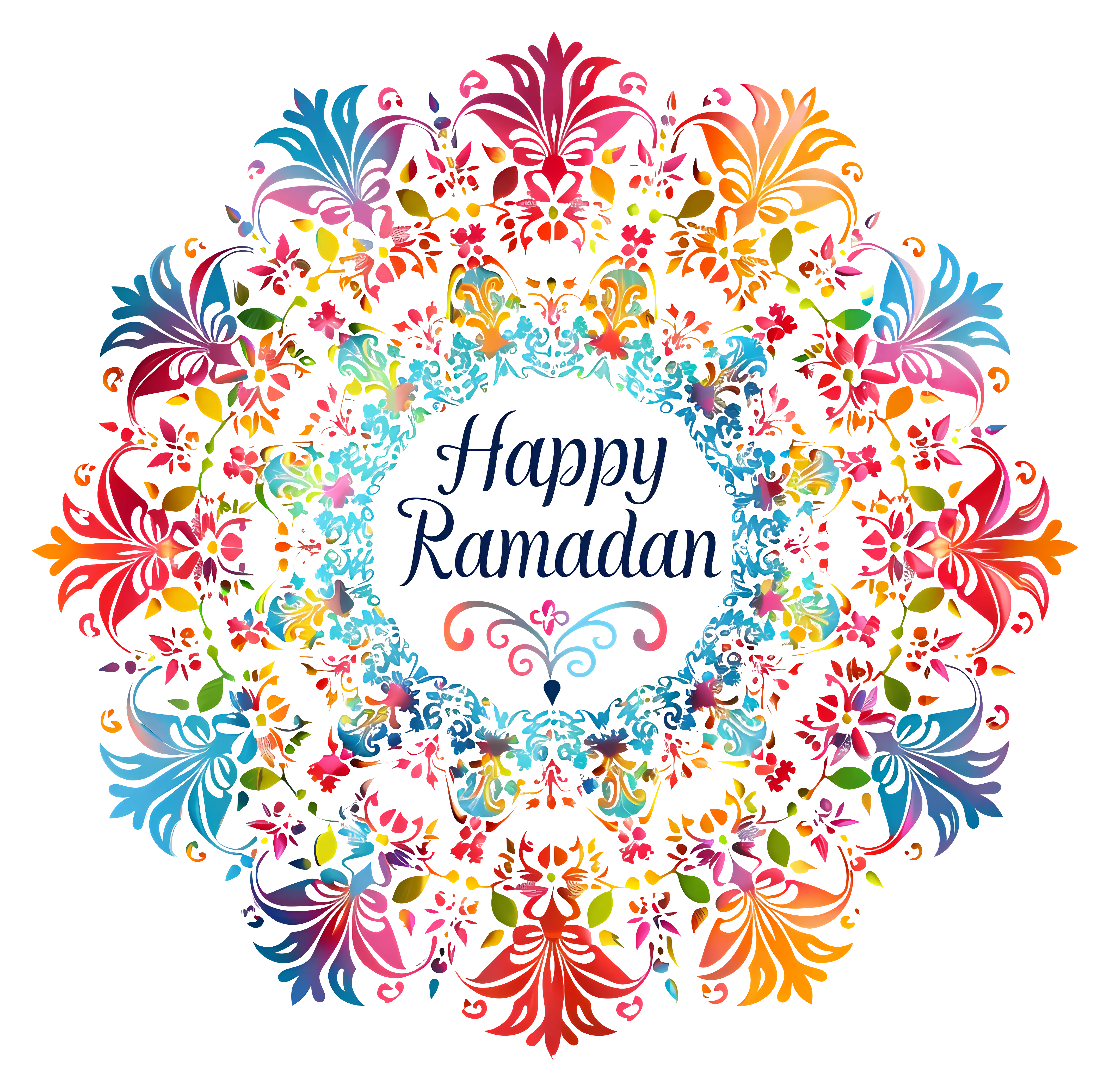 Happy Ramadan Floral Greeting