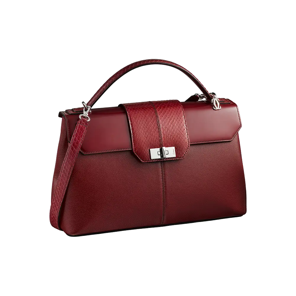 Elegant Red Leather Handbag
