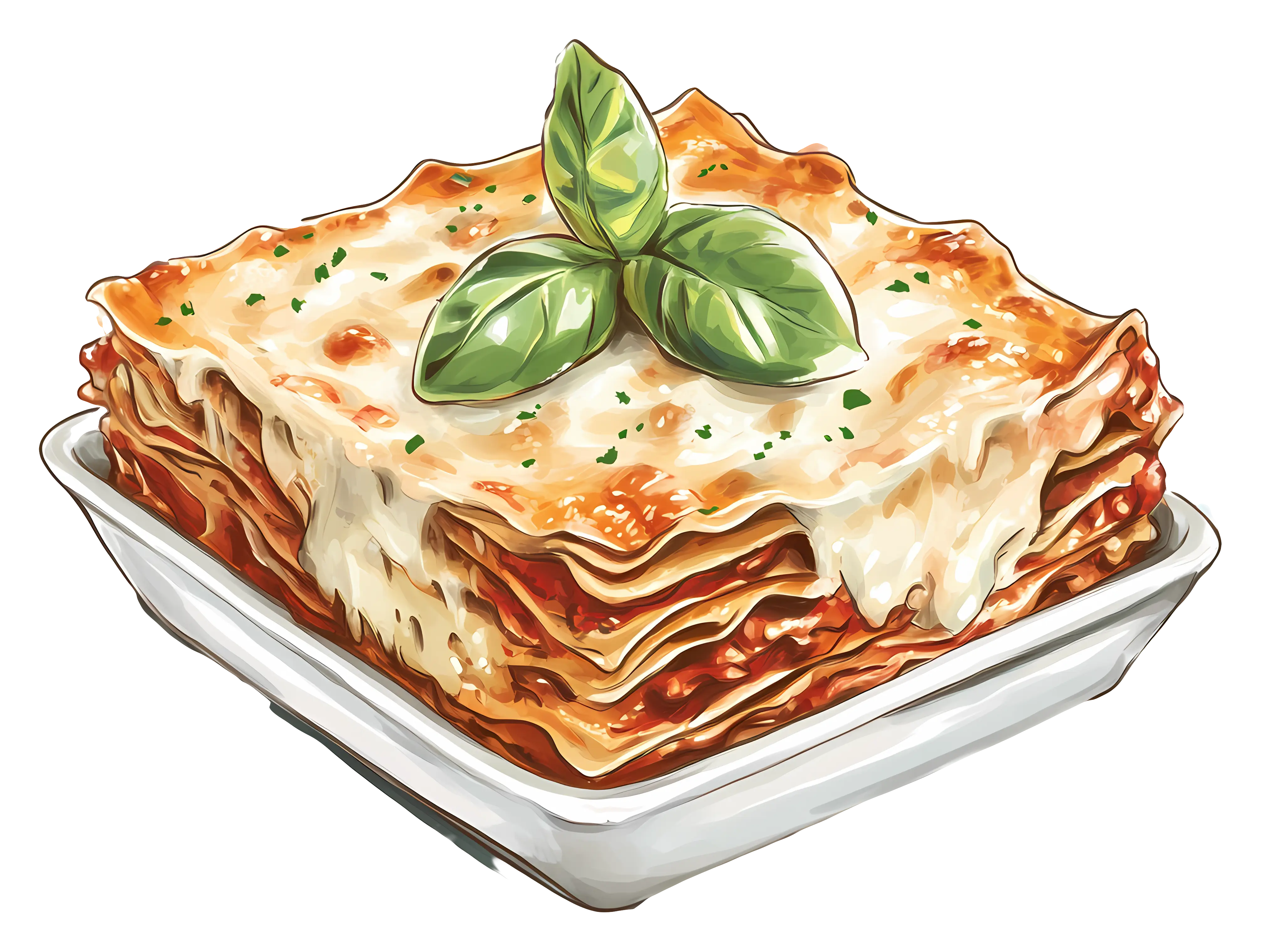 Delicious Lasagna on Plate