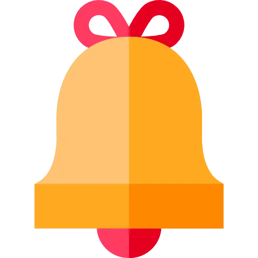 Golden Bell Icon Illustration