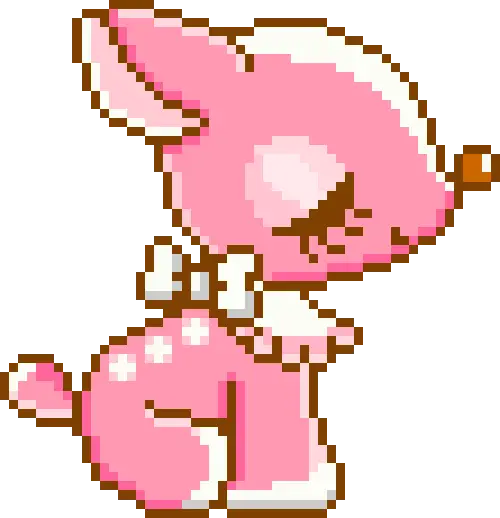 Cute Pink Deer Cartoon