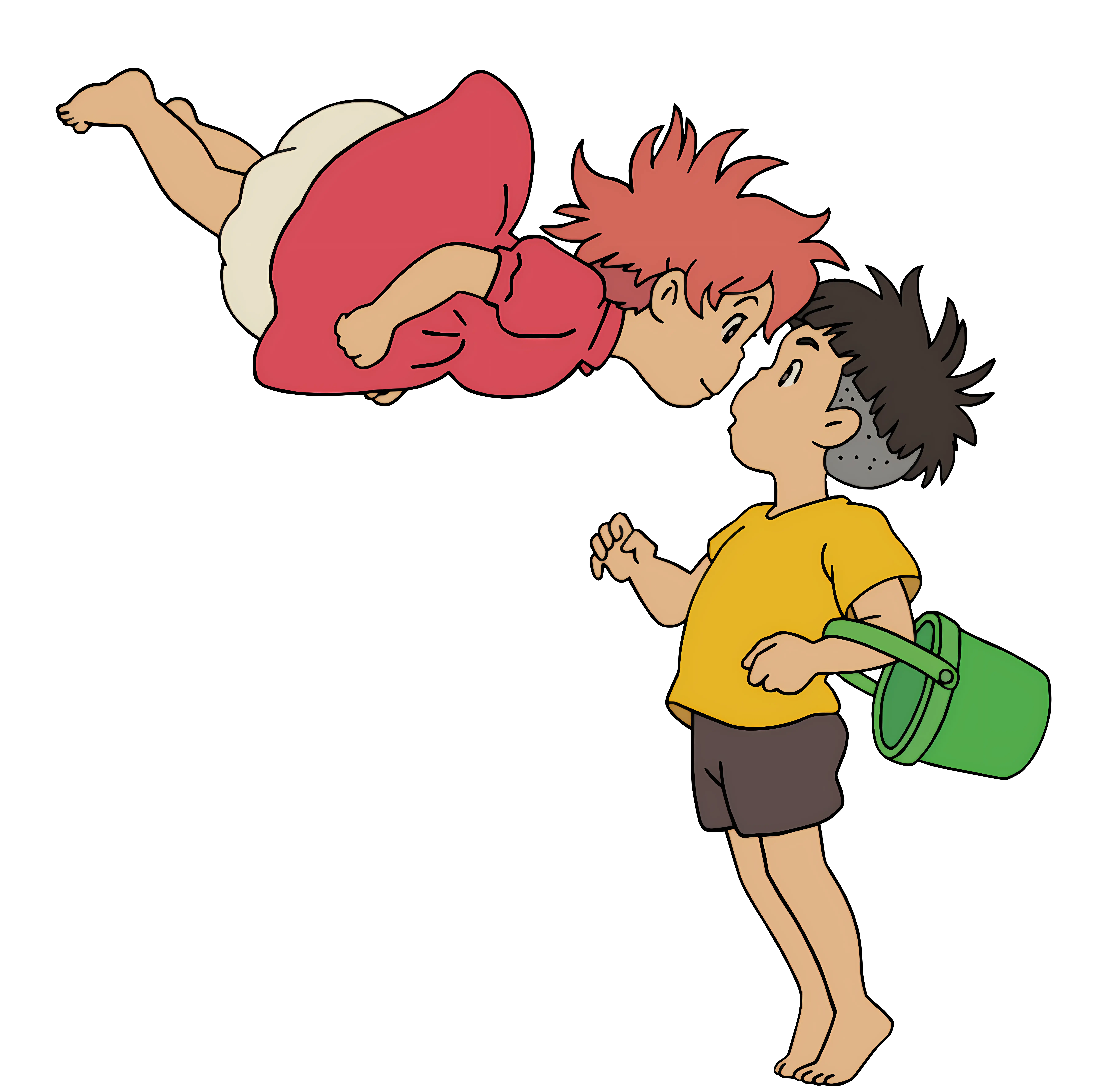 Flying Girl and Boy