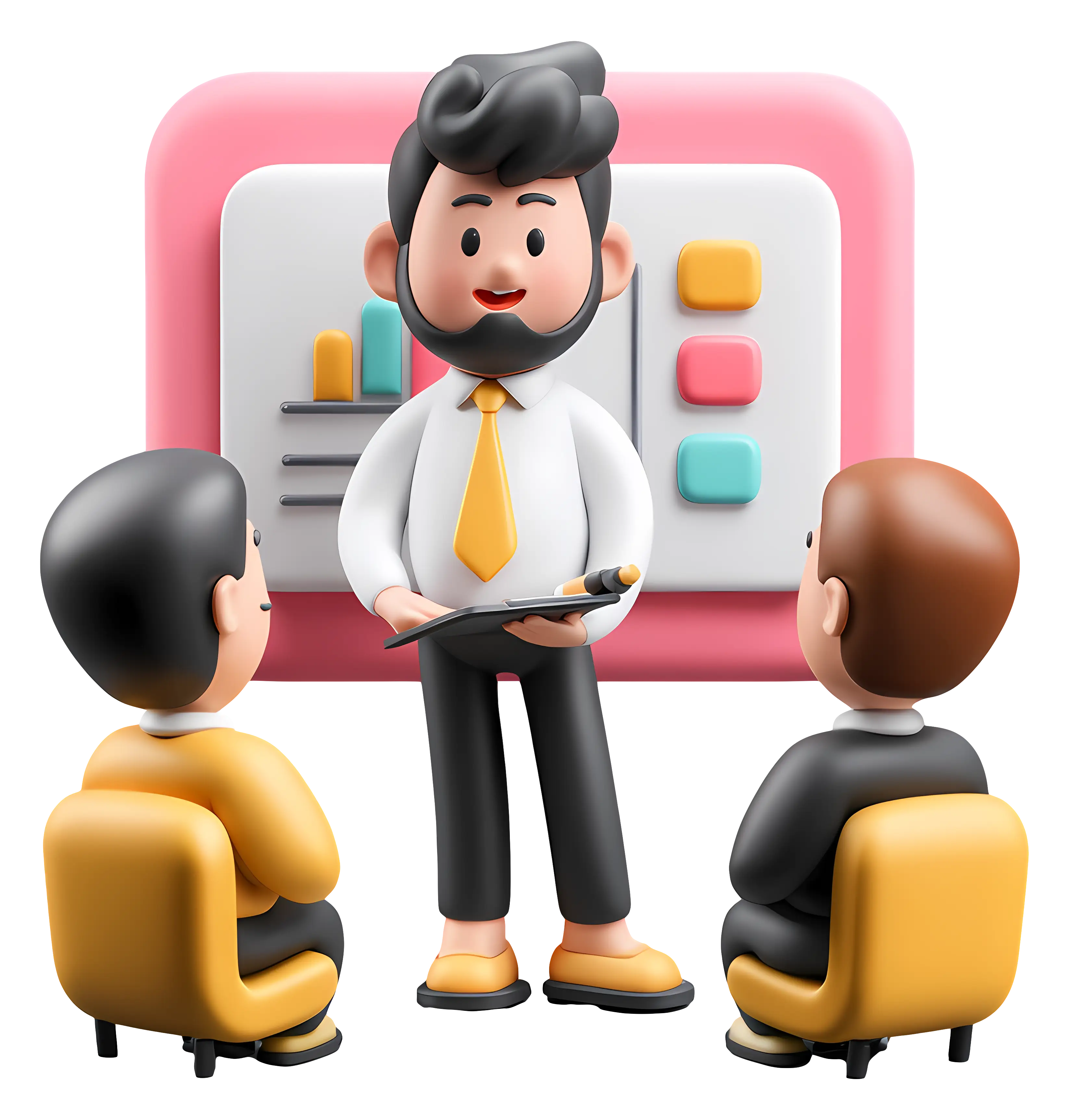 Business Meeting with Presentation