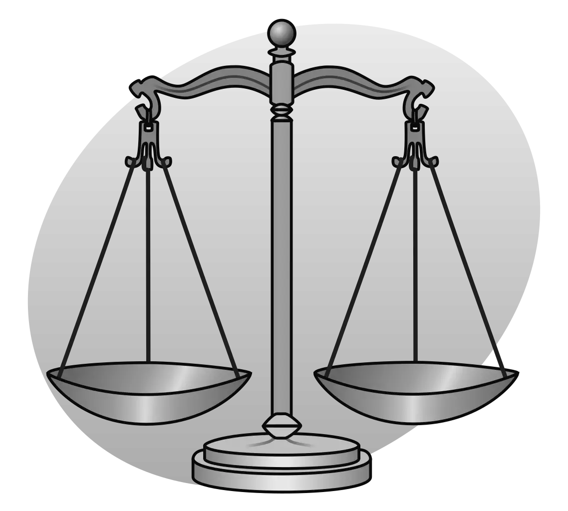 Illustration of a Balance Scale for Justice