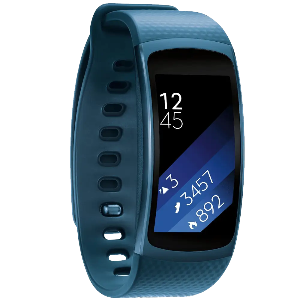 Blue Fitness Tracker for Health Monitoring