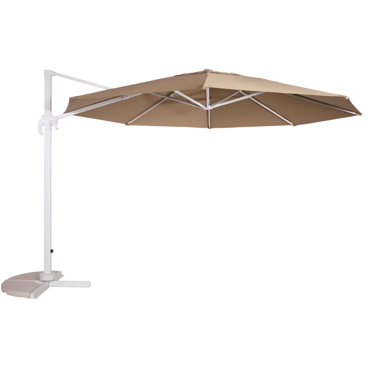 Round Outdoor Umbrella with Stand
